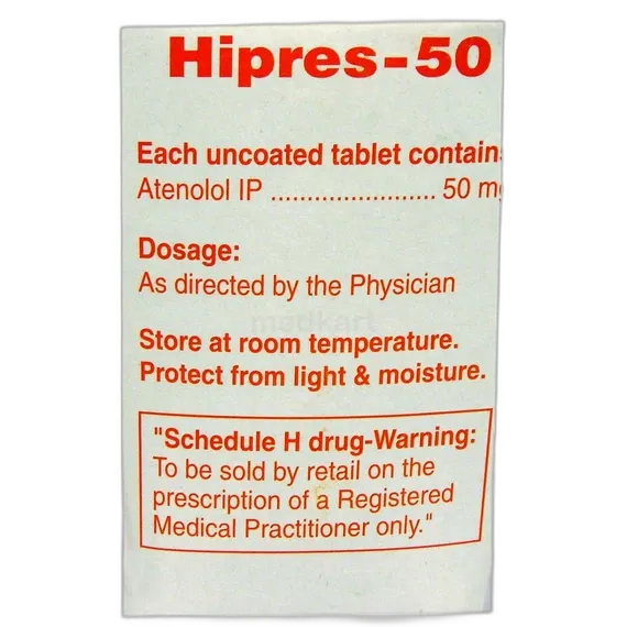 hipres 50mg tablet 14's